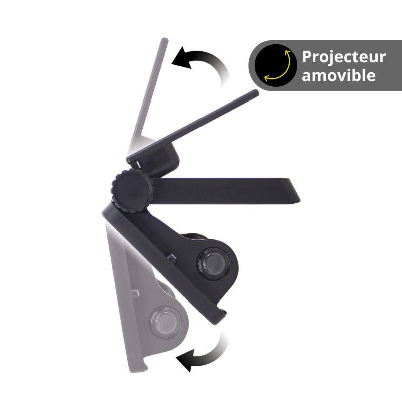 Xanlite - Projecteur mural solaire compact IP54, 1600 lumens, détecteur de mouvement, Noir - PRS1400D - Image 3