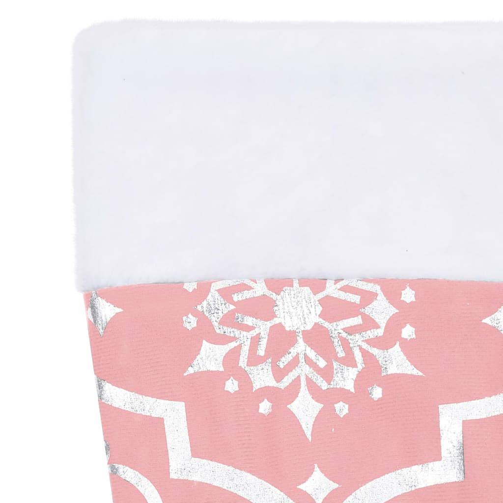 Jupe de sapin de Noël - Robe de sapin - Tapis de sapin de luxe avec chaussette Rose 122 cm Tissu - Image 7