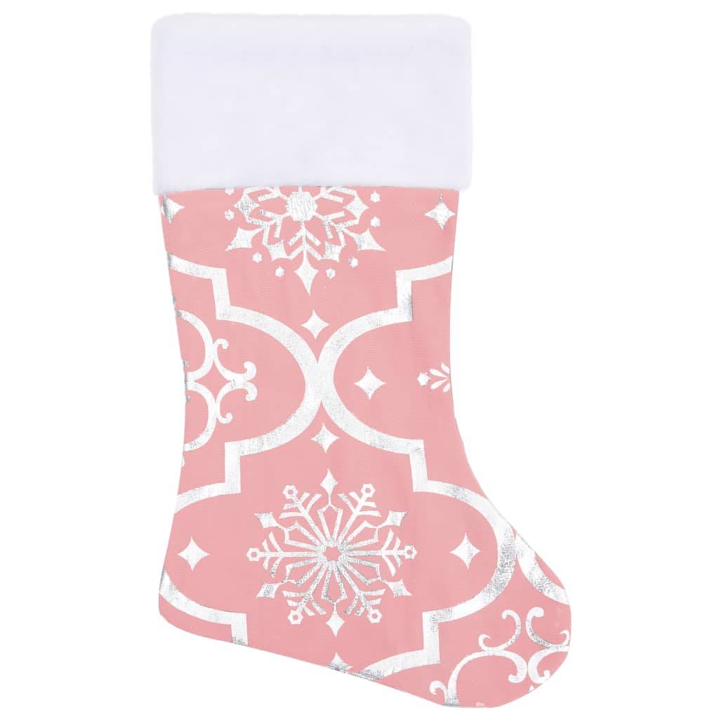 Jupe de sapin de Noël - Robe de sapin - Tapis de sapin de luxe avec chaussette Rose 122 cm Tissu - Image 4
