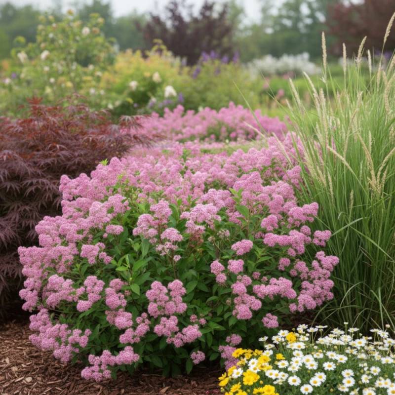 Céanothe, Lilas de Californie Marie Simon à fleurs Rose - feuillage Caduc - Pot de 3L - 20/40 cm-  hauteur à maturité De 0,50 m à 1,00 m - Image 2