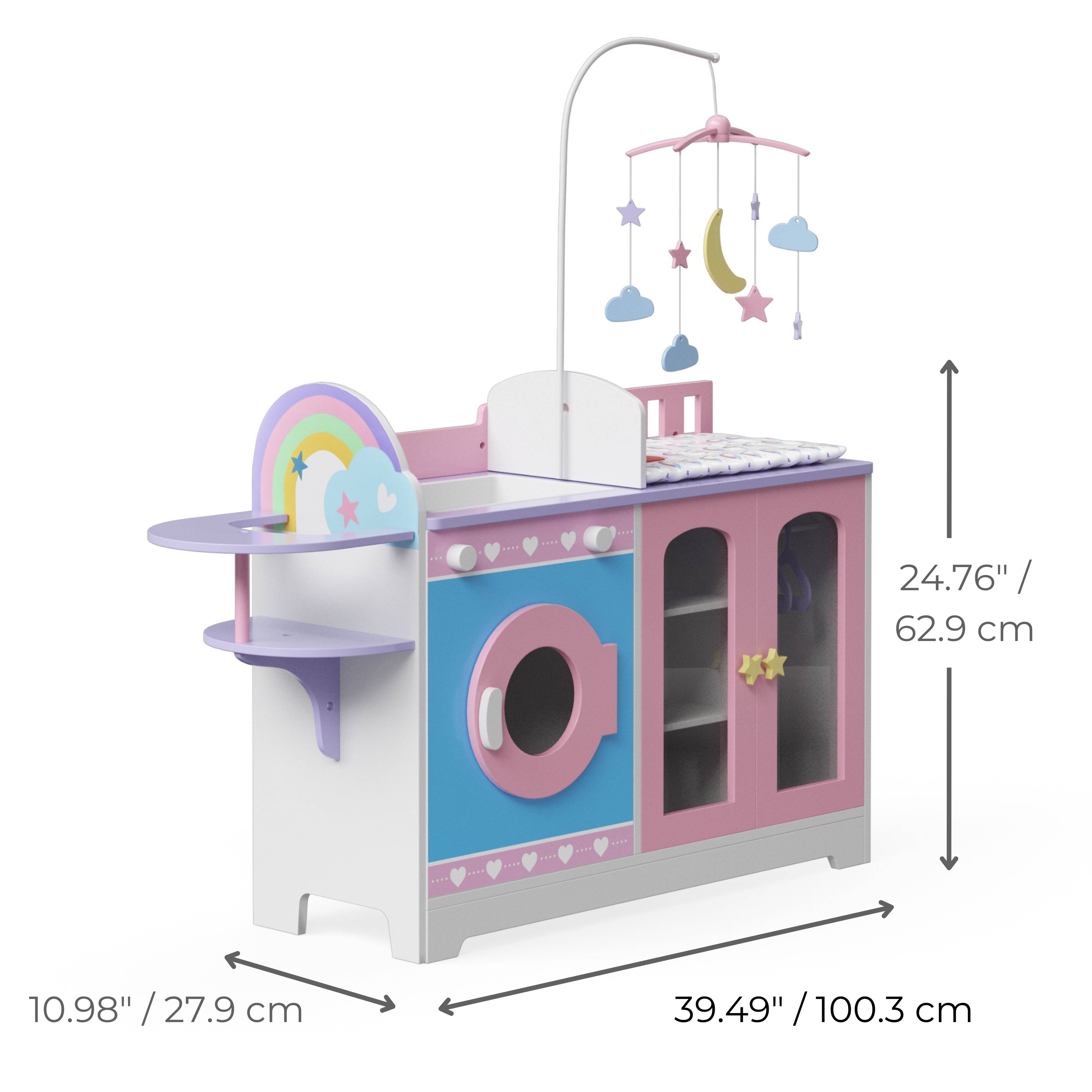 Table à langer avec rangement 62.9 cm, Rose Teamson Kids - Image 2