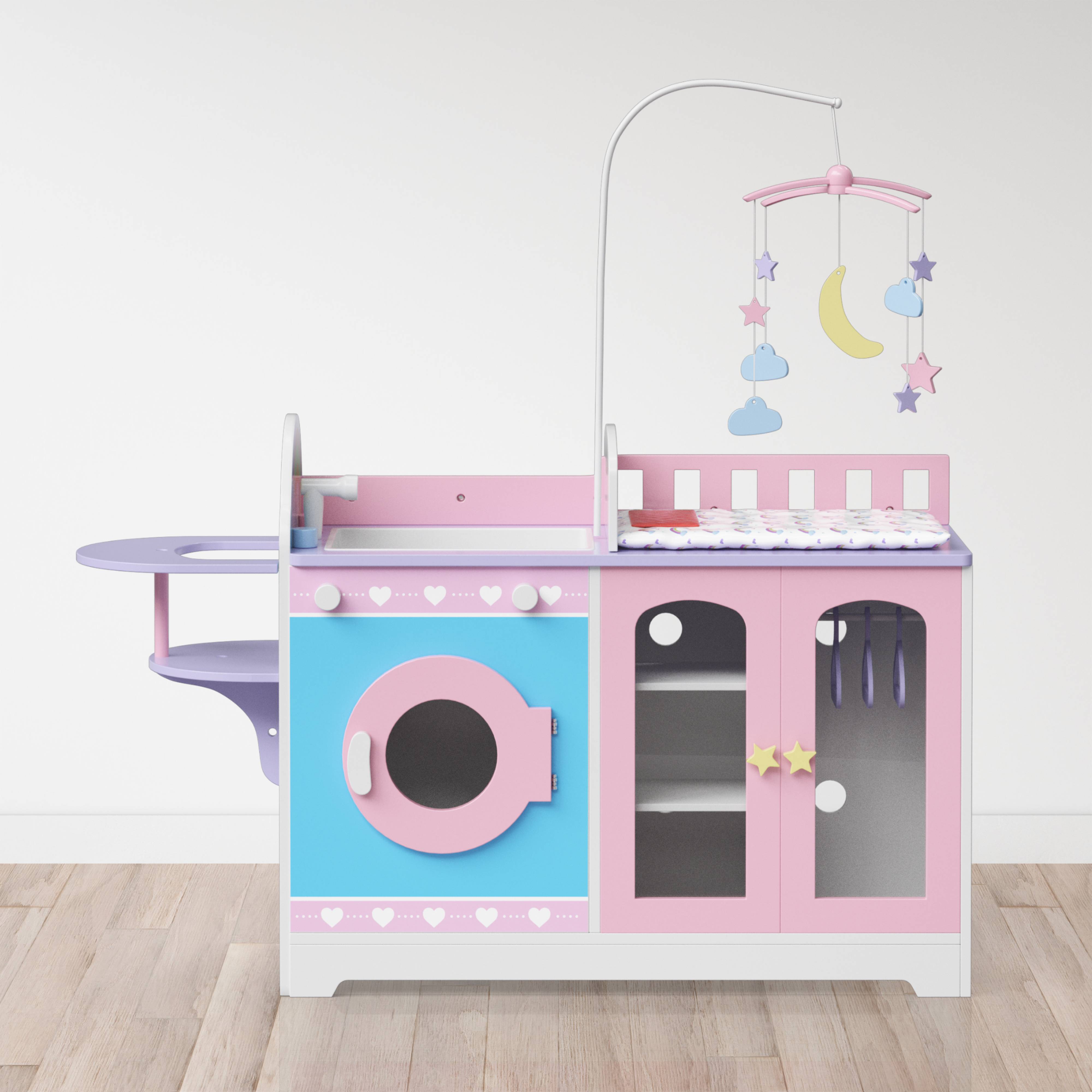 Table à langer avec rangement 62.9 cm, Rose Teamson Kids - Image 5