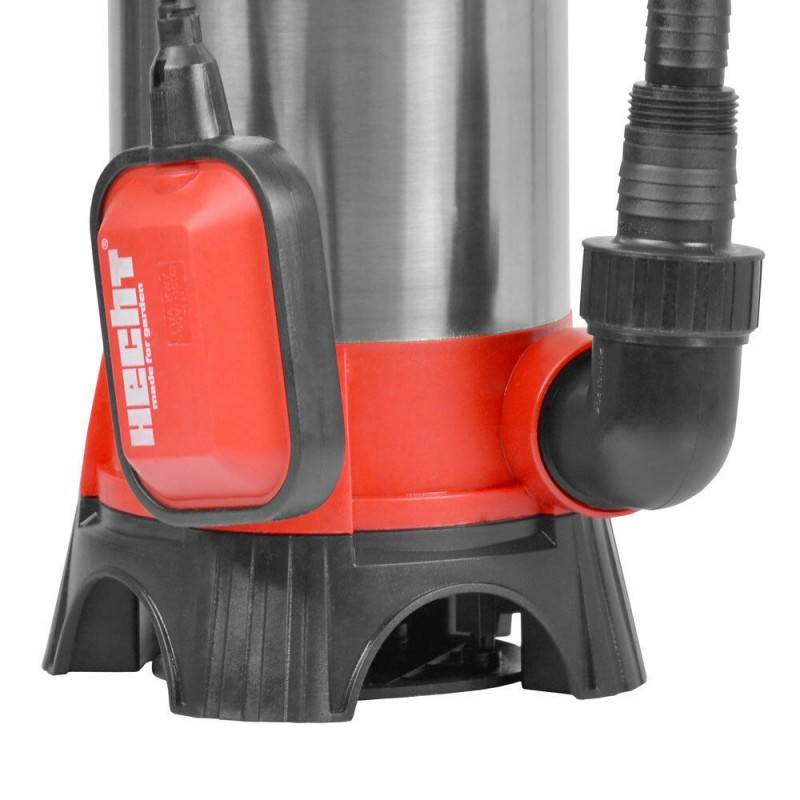 Hecht 3011 Pompe submersible en acier inoxydable pour eaux usées Pompe jardin 1100W 15 500 l/h avec cable de 10m - Image 2