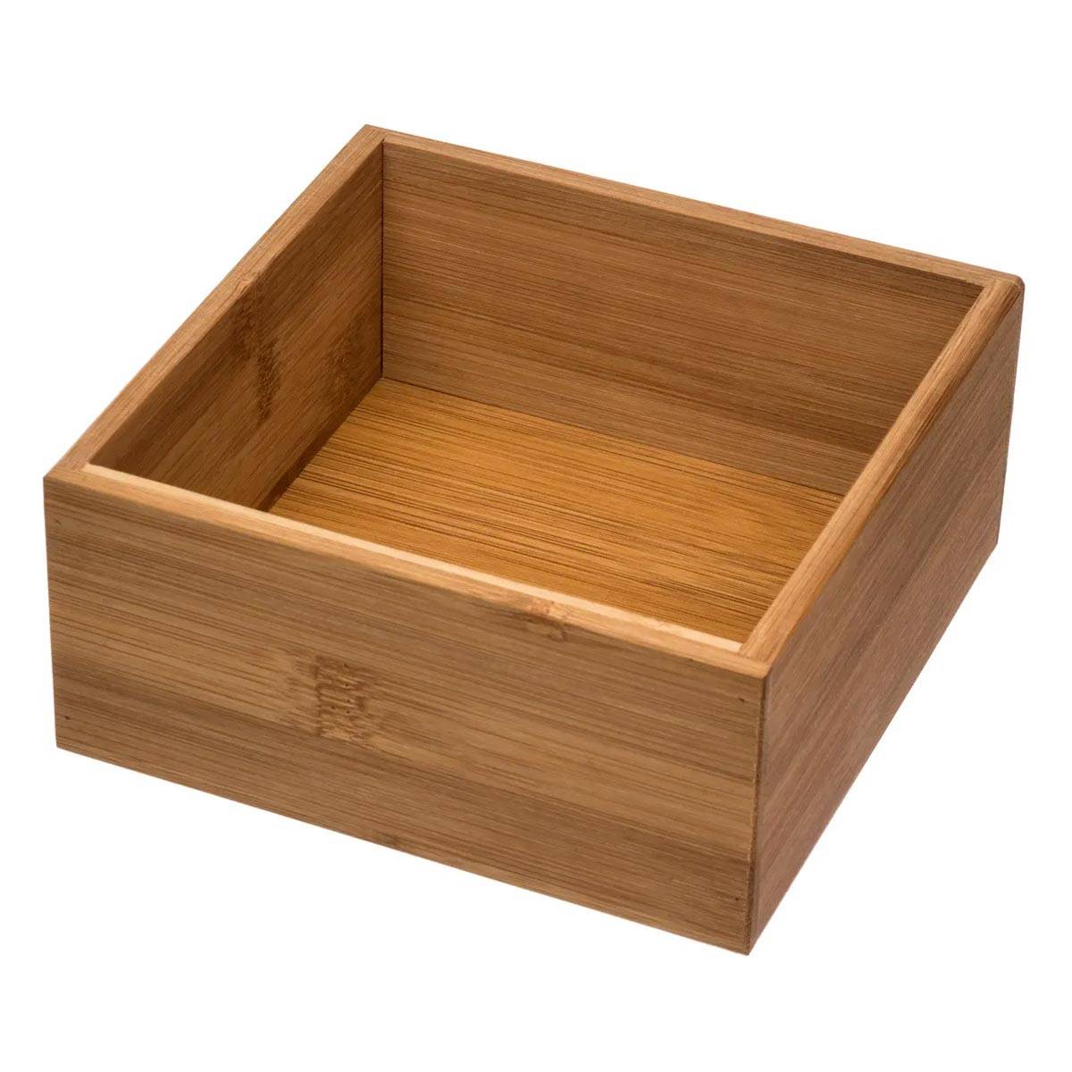 Organisateur en Bambou "Tidy Smart" 15x15cm Naturel - Image 1