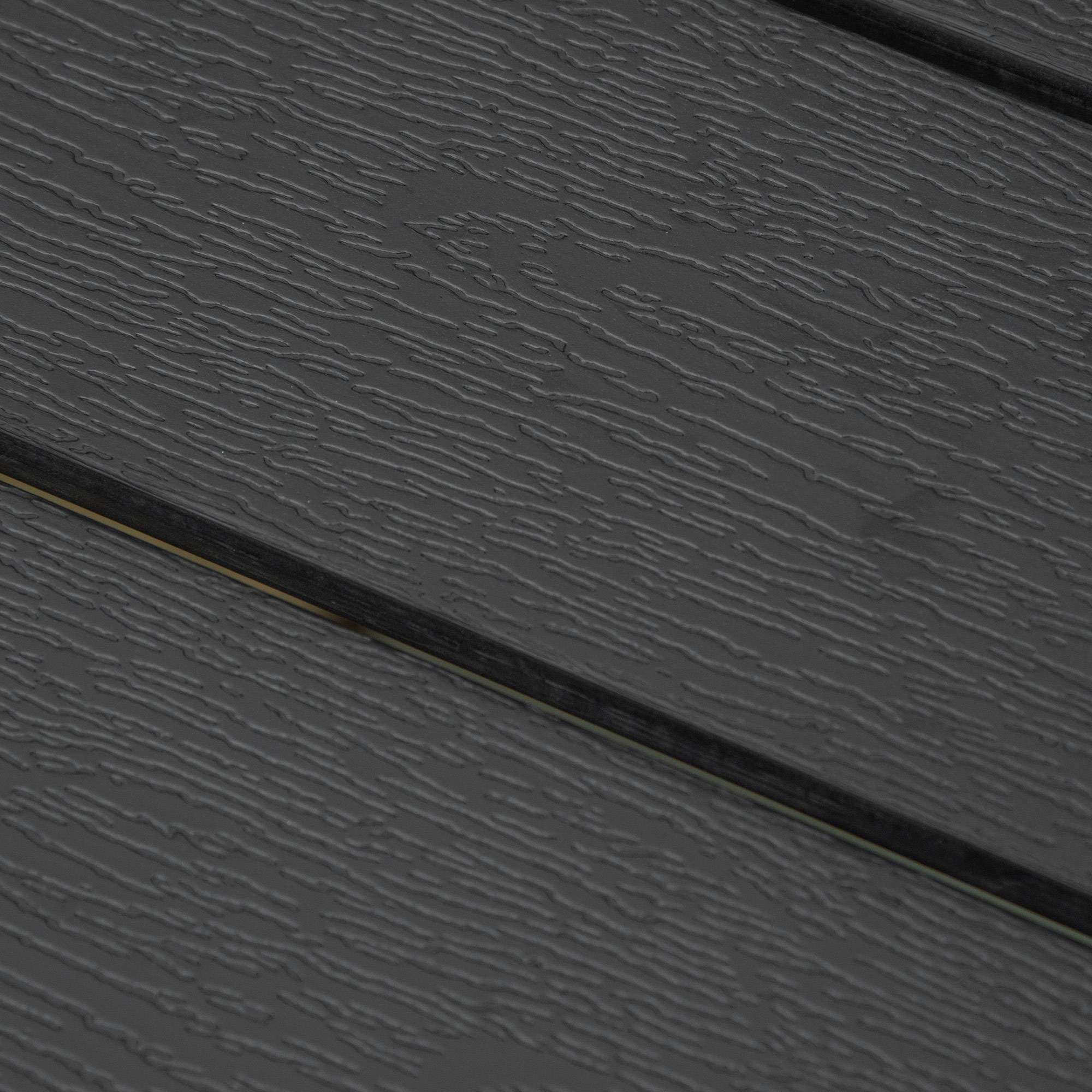 ComfortXL - Table Jardin Aluminium Composite 190cm Noir 8 Personnes Repas Terrasse - ComfortXL Outdoor Living - Image 6