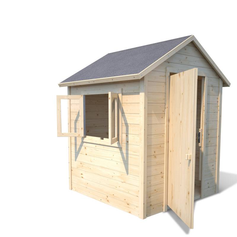 Soulet - Cabane en bois avec fenêtre et boîte aux lettres GARANCE - Image 1