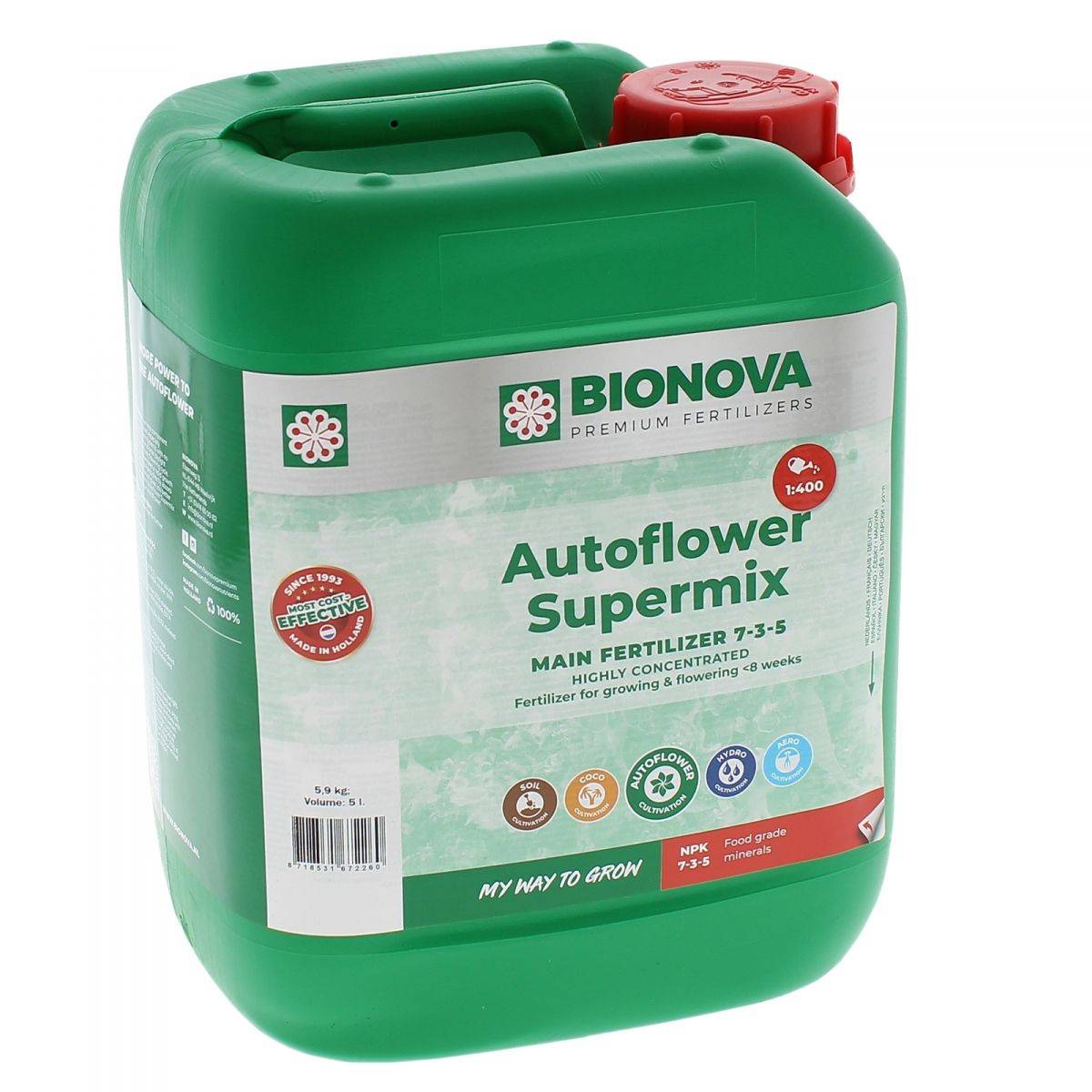 AutoFlower Supermix - 5 litres - BIO NOVA - Image 1