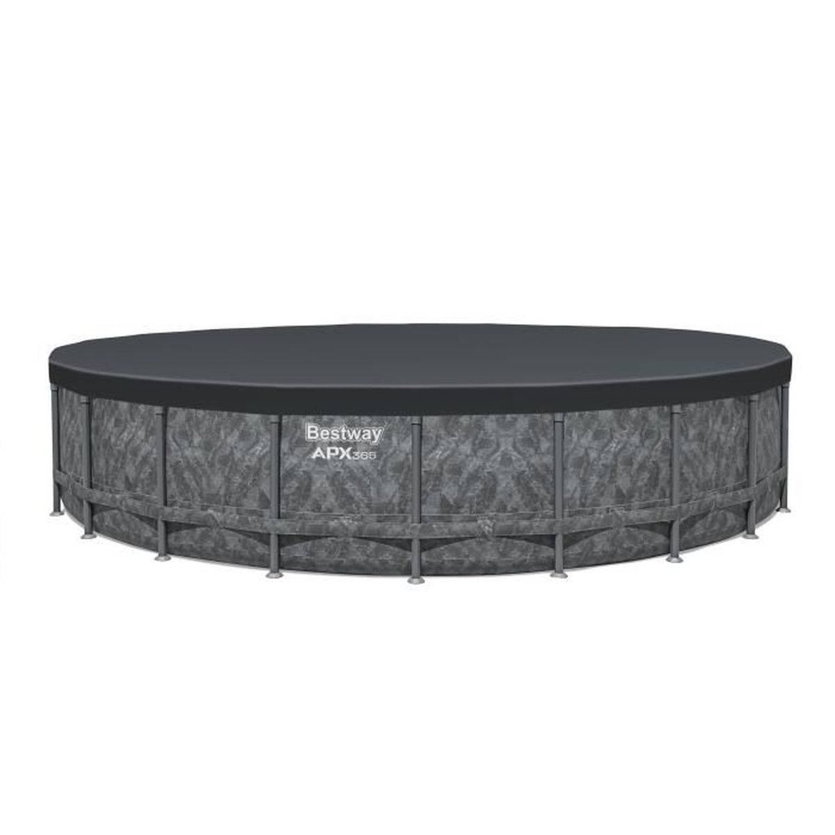 Bestway - Piscine hors-sol tubulaire ronde APX 365, 671 x 132 cm, filtration sable, échelle, bâche - Bestway - Image 7
