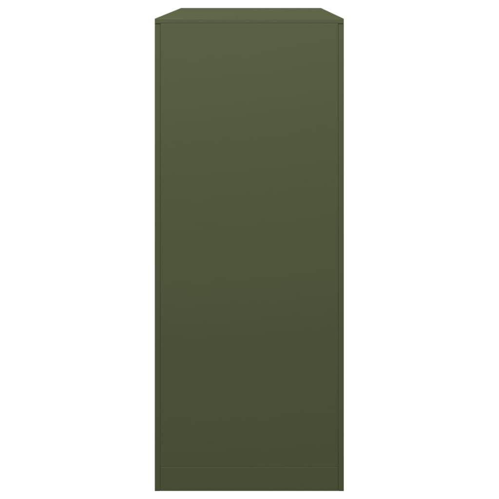 Range-bûches en acier pour bois de chauffage extérieur et intérieur Vert 100 cm – ComfortXL Outdoor Living - Image 5