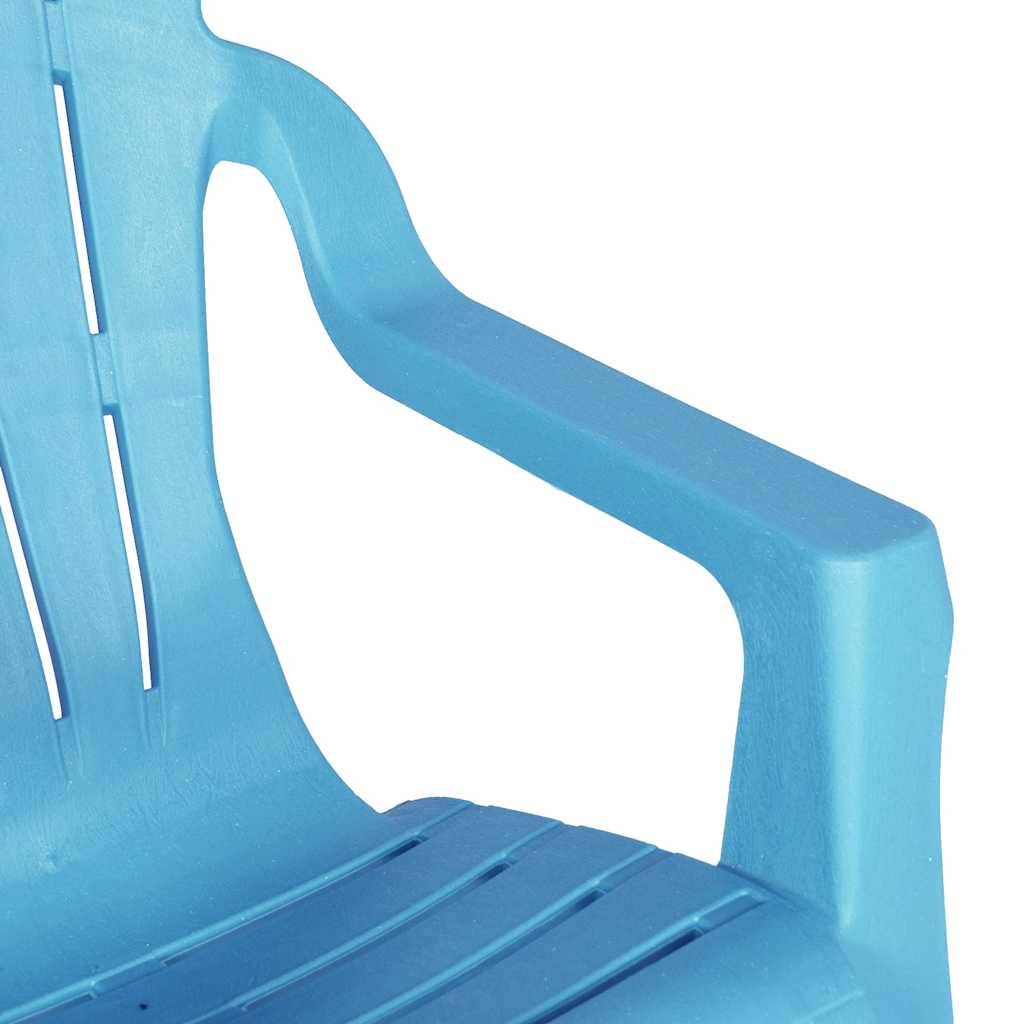 Lot de 2 Chaises de jardin | Chaise d'extérieur pour enfants bleu 37x34x44 cm PP - Image 7