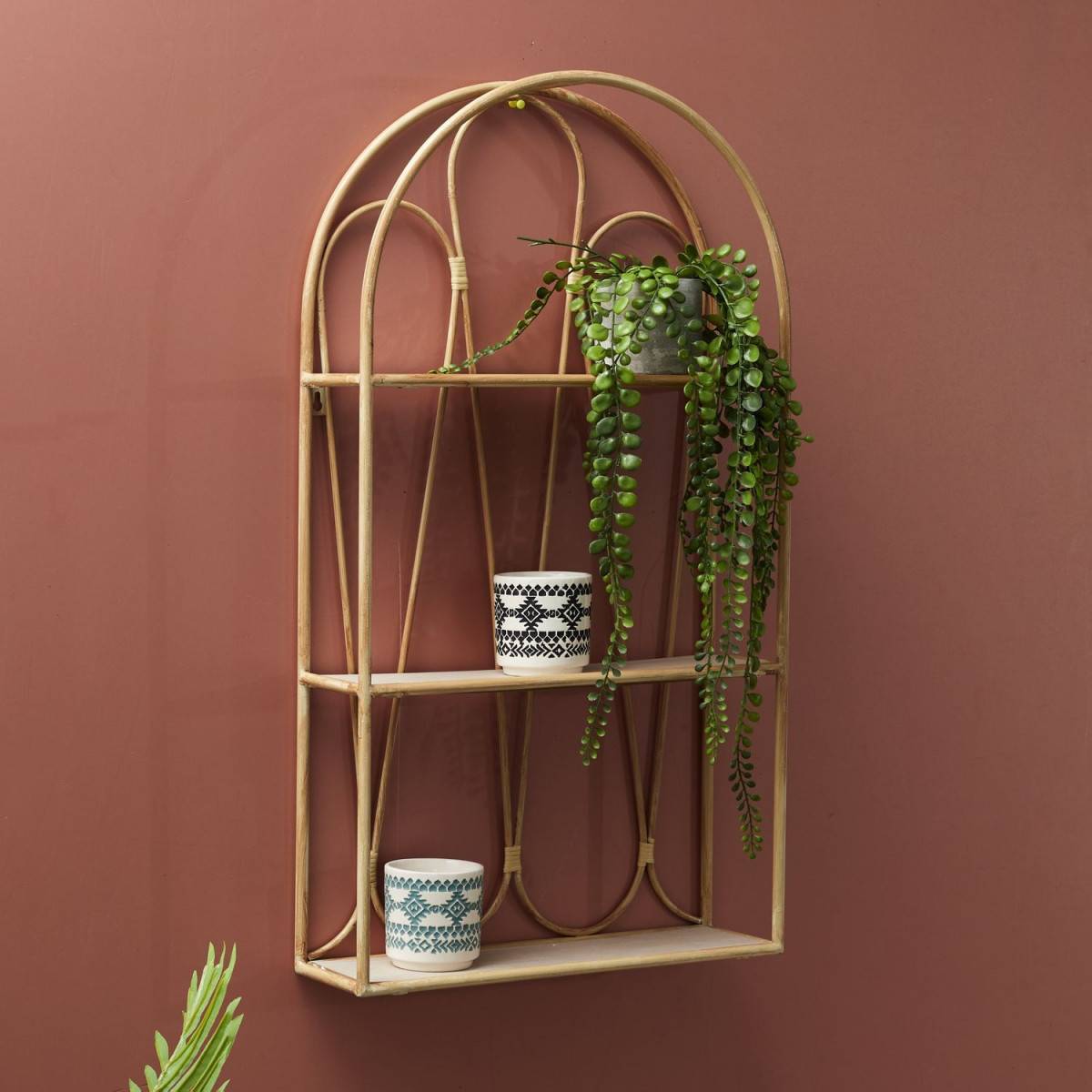 The Home Deco Factory - Étagère Murale Arche "Java" 73cm Naturel - Image 3