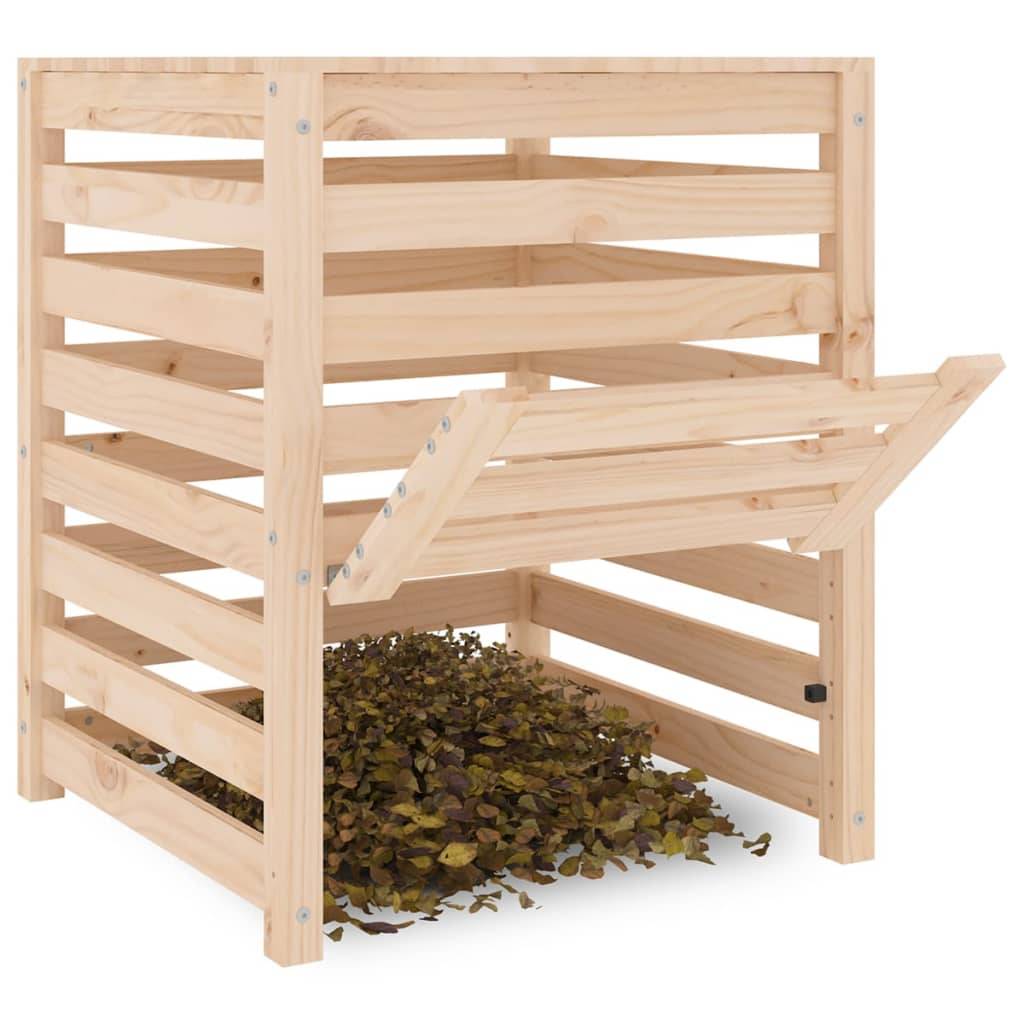 Vidaxl - Composteur 63,5x63,5x77,5 cm Bois massif de pin vidaXL 823808 - Image 5