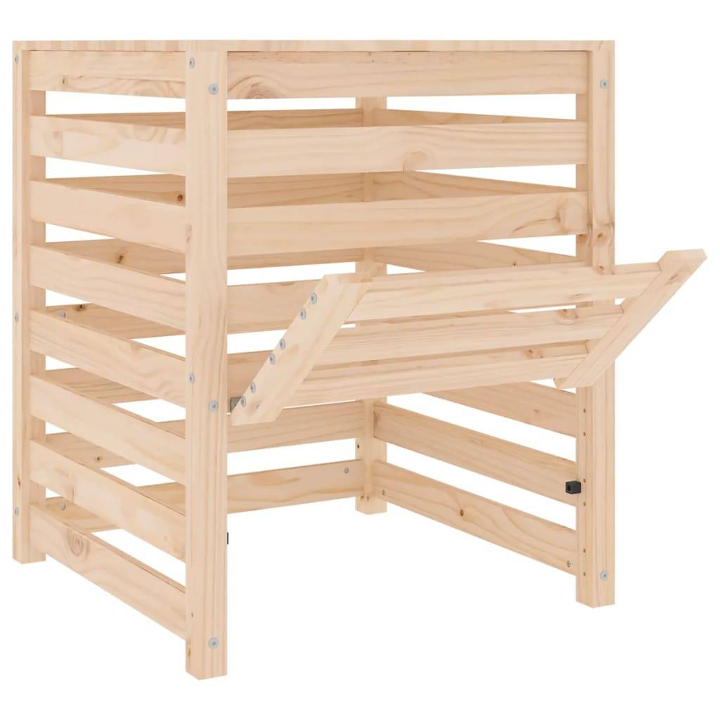 Vidaxl - Composteur 63,5x63,5x77,5 cm Bois massif de pin vidaXL 823808 - Image 7