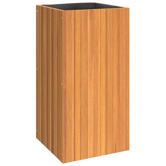 Jardinière bois d'acacia naturel 45 x 45 x 90 cm - PANGIVO - Image 2