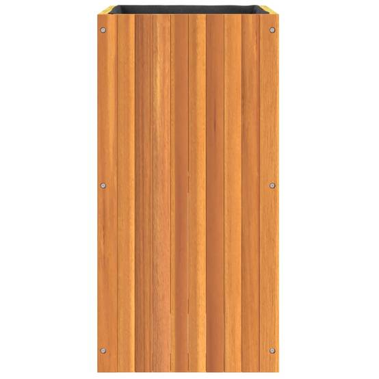 Jardinière bois d'acacia naturel 45 x 45 x 90 cm - PANGIVO - Image 6