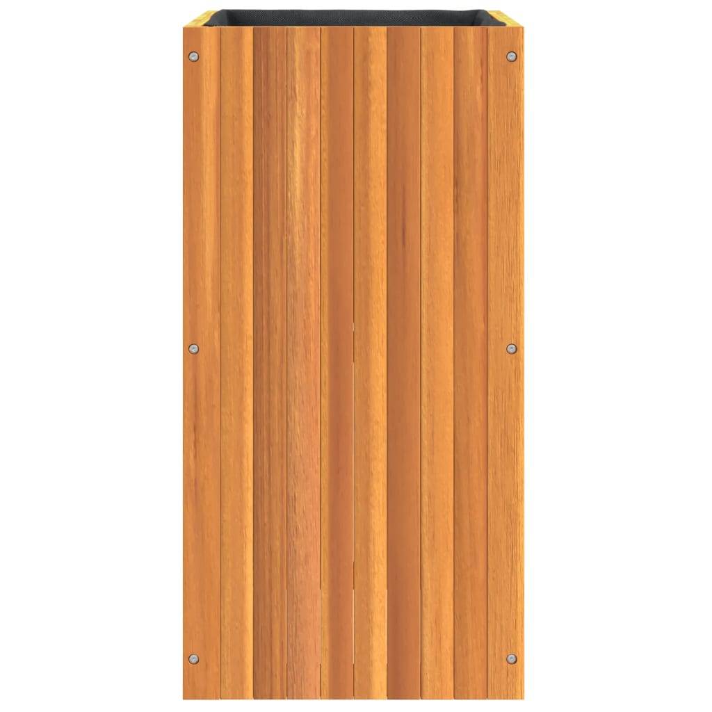 Jardinière bois d'acacia naturel 45 x 45 x 90 cm - PANGIVO - Image 6