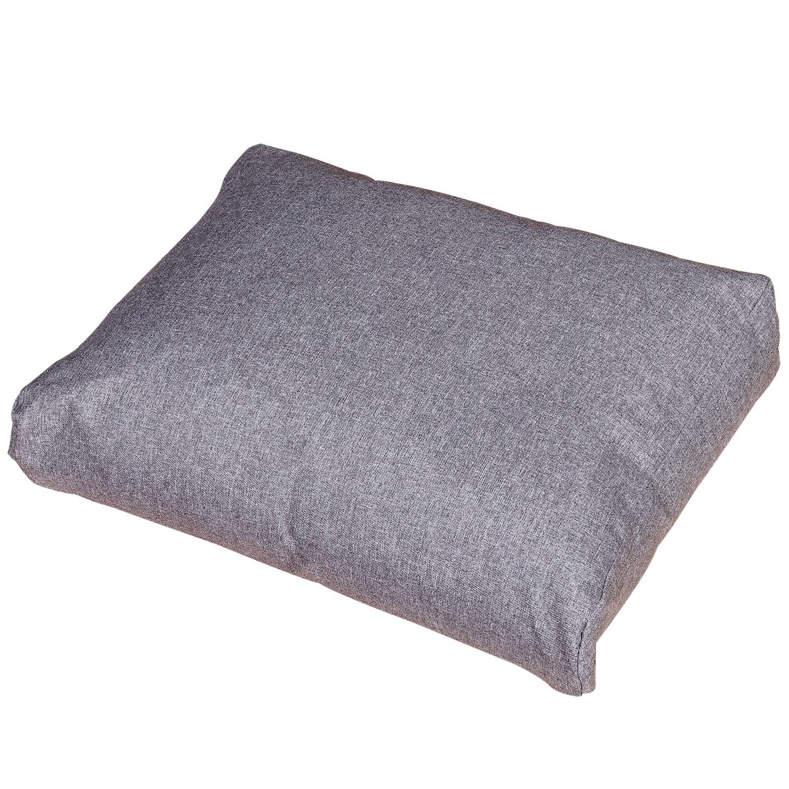 Ensemble de mobilier de jardin 4 pièces, canapé avec coussins et table avec rangement, polyester Gris, 138 x 69 x 63 cm - Image 9