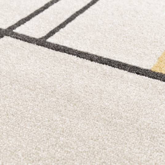 Decoweb - Tapis de salon motif graphique - Urban - Beige - 120 x 170 cm - Decoweb - Image 3