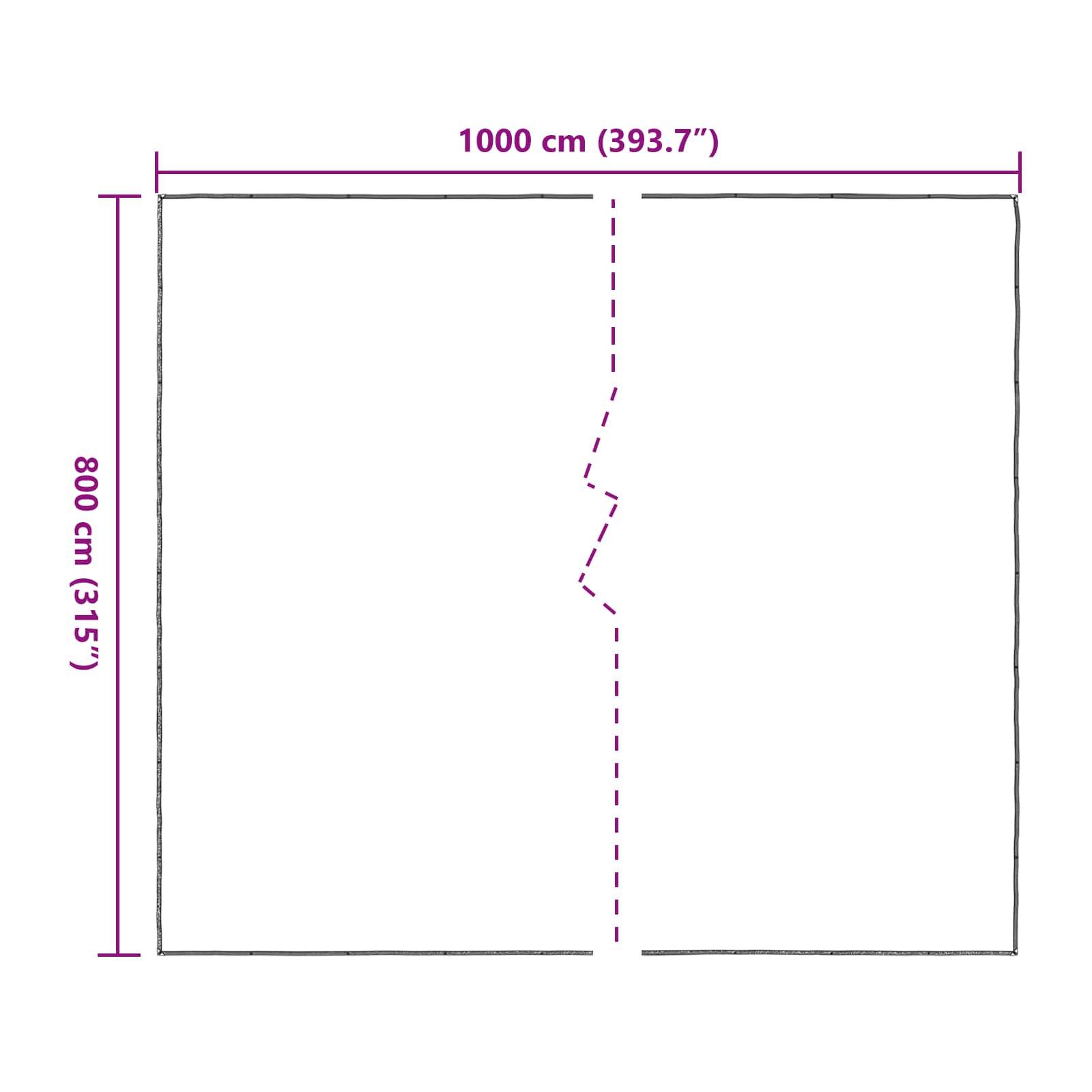 Vidaxl - Couverture pour plantes 8 x 10 m PE Translucide vidaXL 3429330 - Image 3