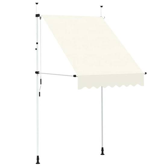 Store banne | Auvent manuel rétractable 150 cm Crème Maison Chic - Image 1