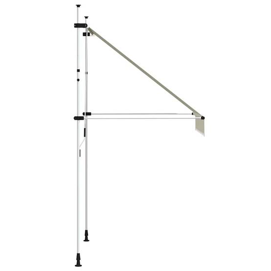 Store banne | Auvent manuel rétractable 150 cm Crème Maison Chic - Image 4