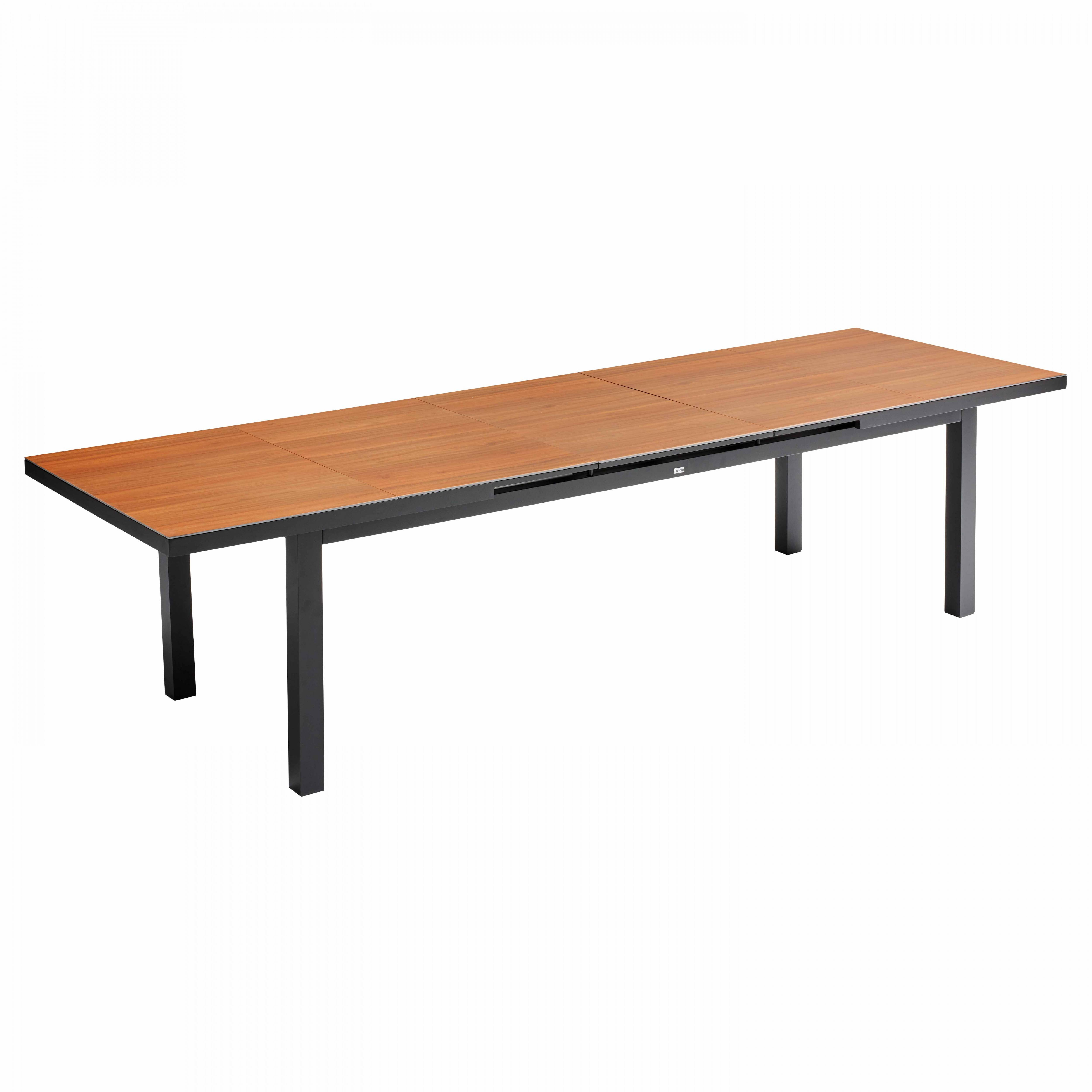 Oviala - Table de jardin rectangulaire extensible bois 12 à 14 places Melbourne - Oviala - Image 1