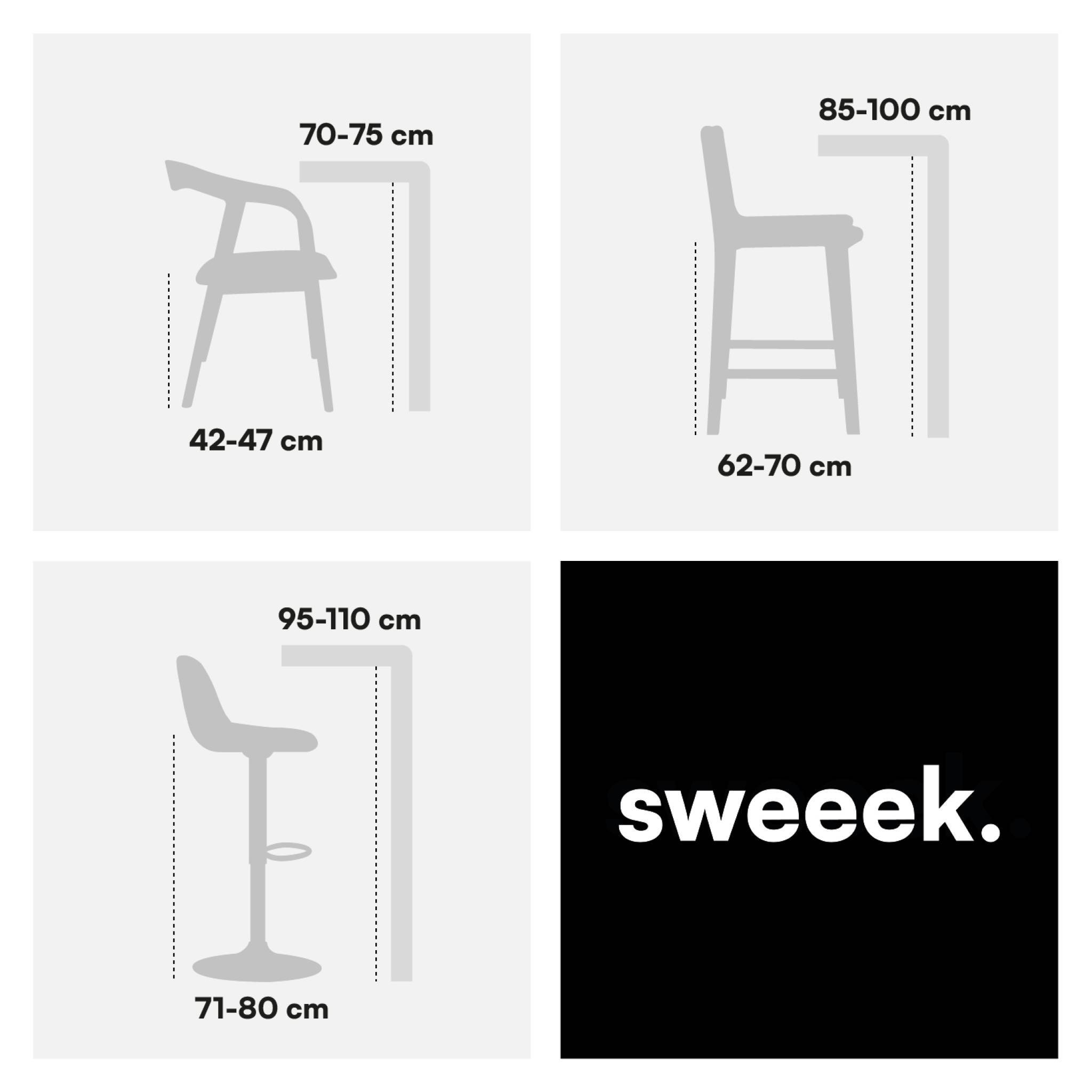 Lot de 4 chaises - Rita - chaises en tissu. pieds en bois cérusé. écru | sweeek - Image 6
