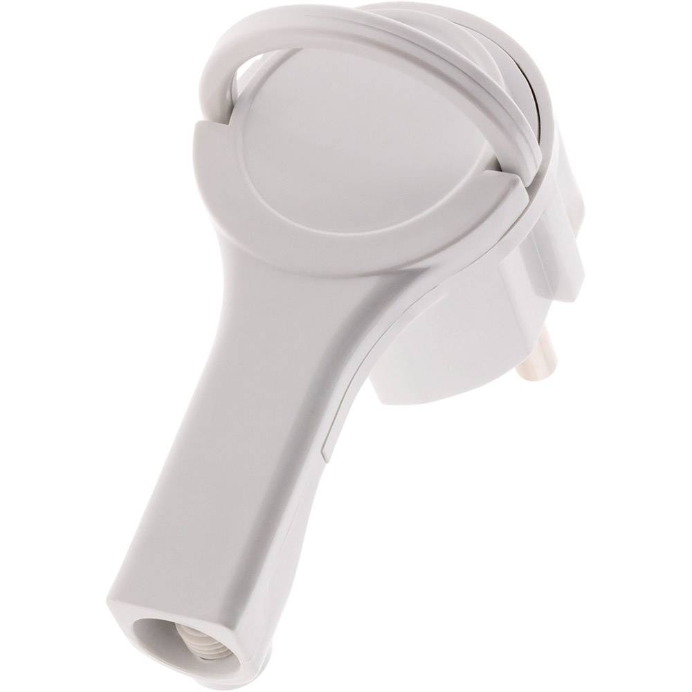Zenitech - Fiche électrique mâle 2 poles + Terre 16A extraplate - blanc