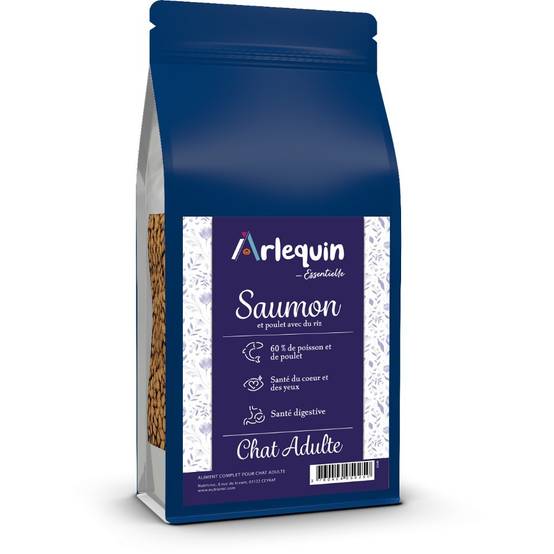 CROQUETTE CHAT ARLEQUIN ESSENTIELLE SAUMON POULET 6 kg - Image 1