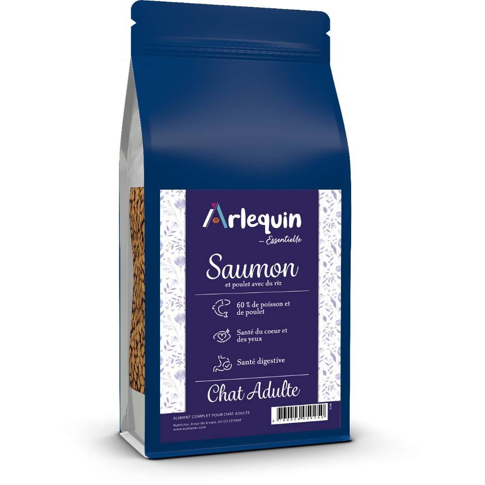 CROQUETTE CHAT ARLEQUIN ESSENTIELLE SAUMON POULET 6 kg - Image 1
