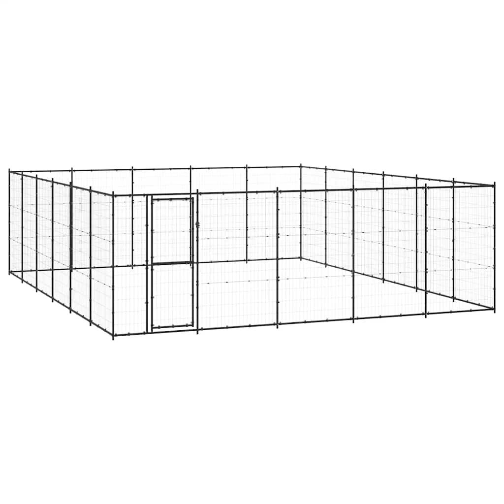 Vidaxl - Chenil d'extérieur pour chiens Acier 36,3 m² vidaXL 3082324 - Image 2