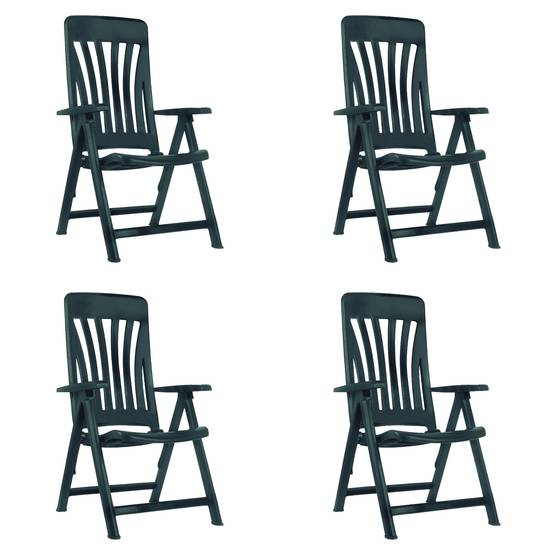 Garbar - Fauteuils inclinables Blanes garbar plastique gris (Lot de 4) - Image 1