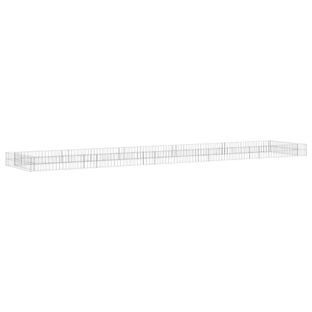 Vidaxl - Lit surélevé à gabion Acier galvanisé 500x100x20 cm vidaXL 151315 - Image 8