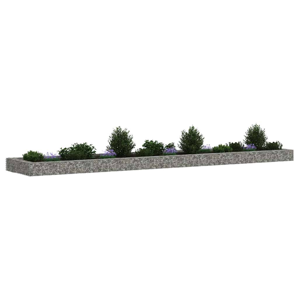 Vidaxl - Lit surélevé à gabion Acier galvanisé 500x100x20 cm vidaXL 151315 - Image 5