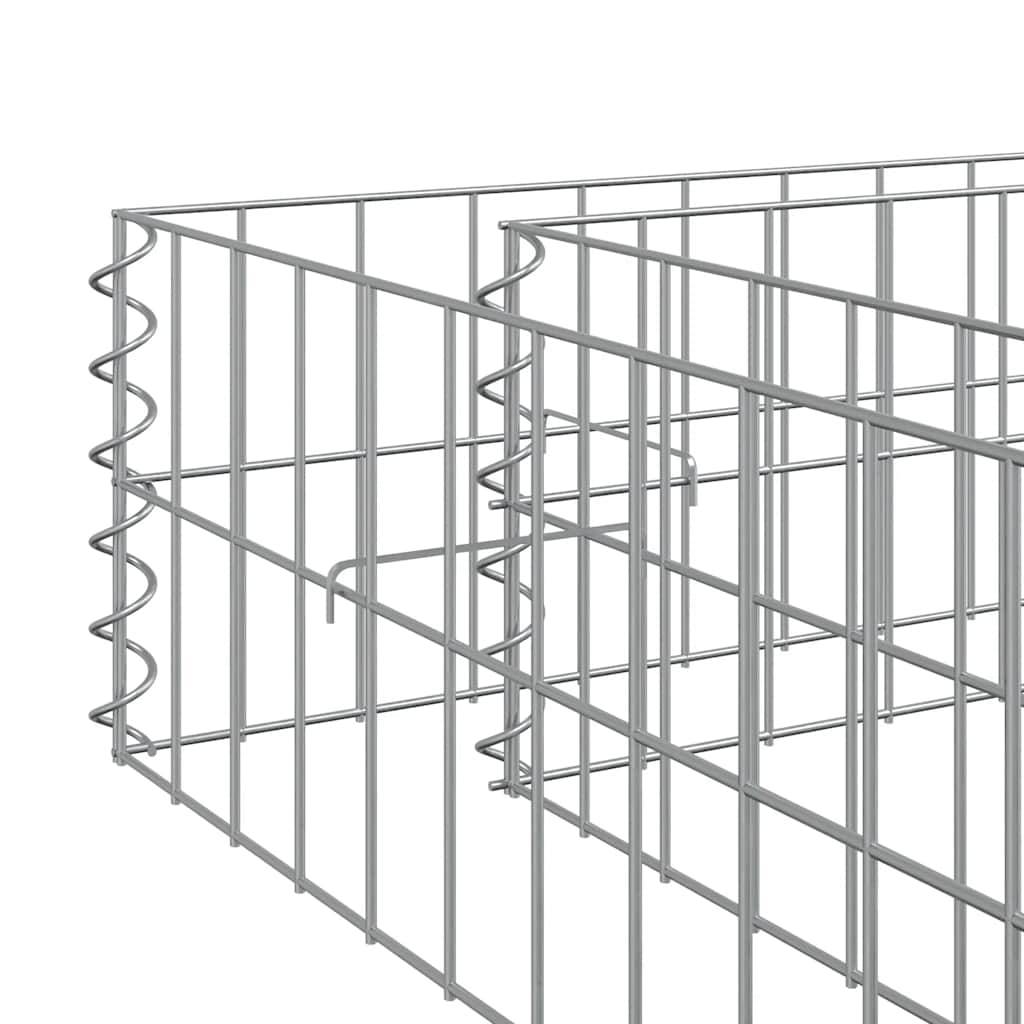 Vidaxl - Lit surélevé à gabion Acier galvanisé 500x100x20 cm vidaXL 151315 - Image 4
