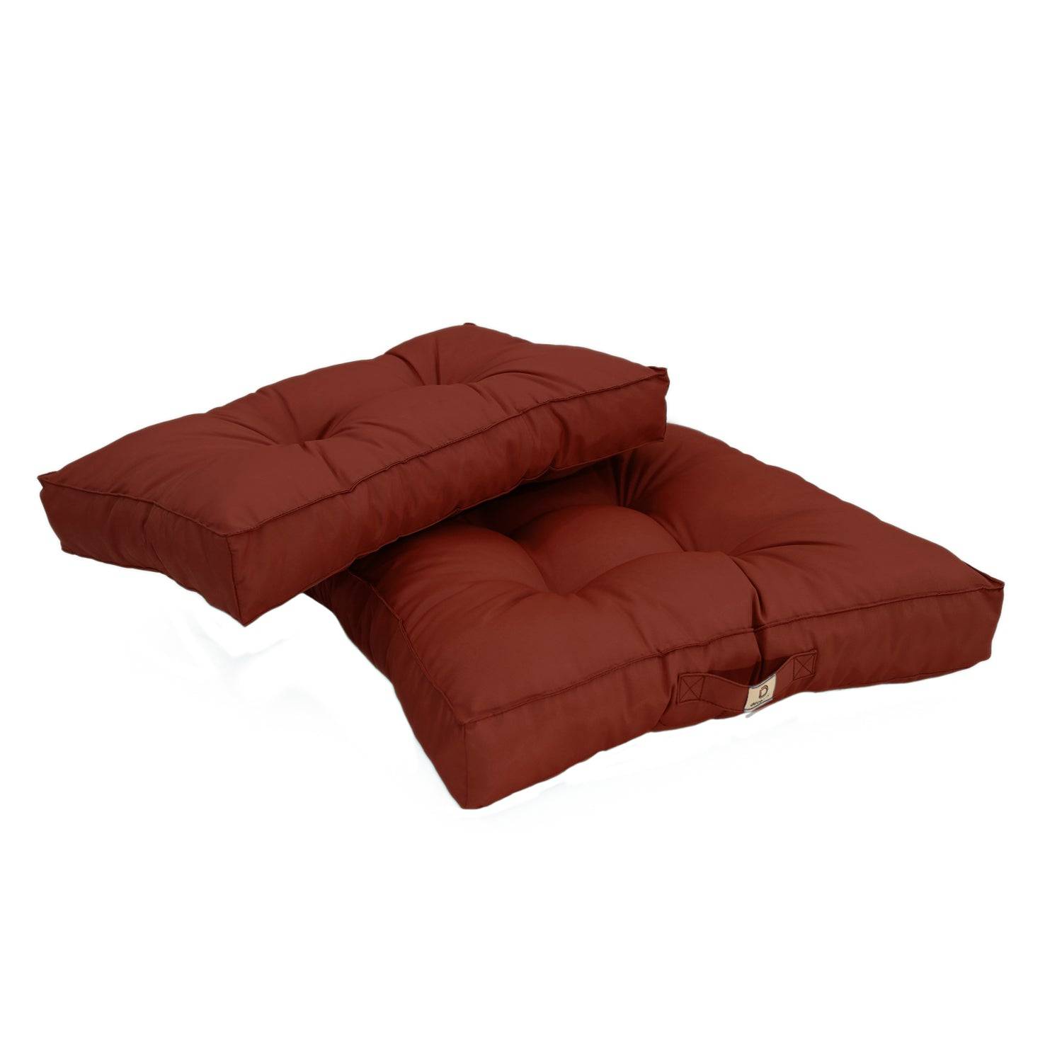 Coussins pour salon de jardin capitonné 50x50cm Terracotta - Déco arts - Image 7