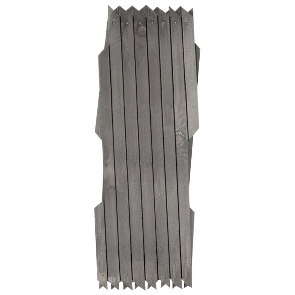 Clôture à treillis bois sapin massif gris 180 x 30 cm (x5) - PANGIVO - Image 2