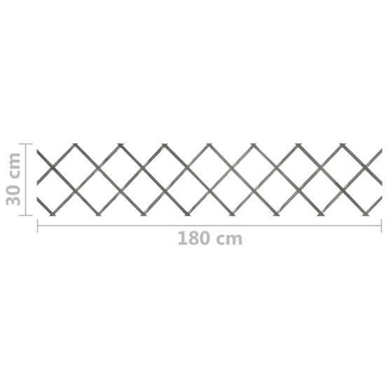 Clôture à treillis bois sapin massif gris 180 x 30 cm (x5) - PANGIVO - Image 7