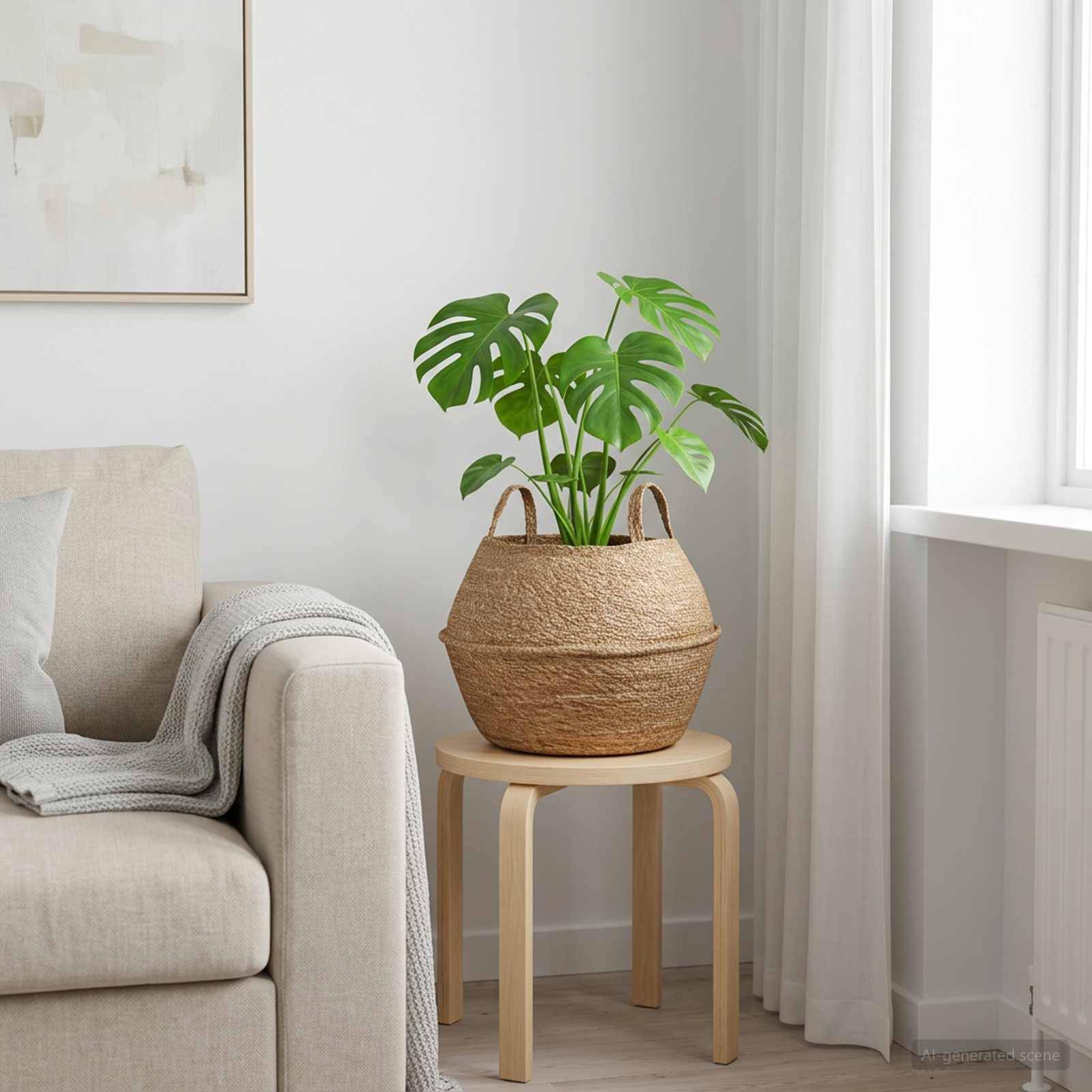 Vidaxl - Pot de plante avec poignées Naturel Ø 45 x 36 cm vidaXL 42012258 - Image 1