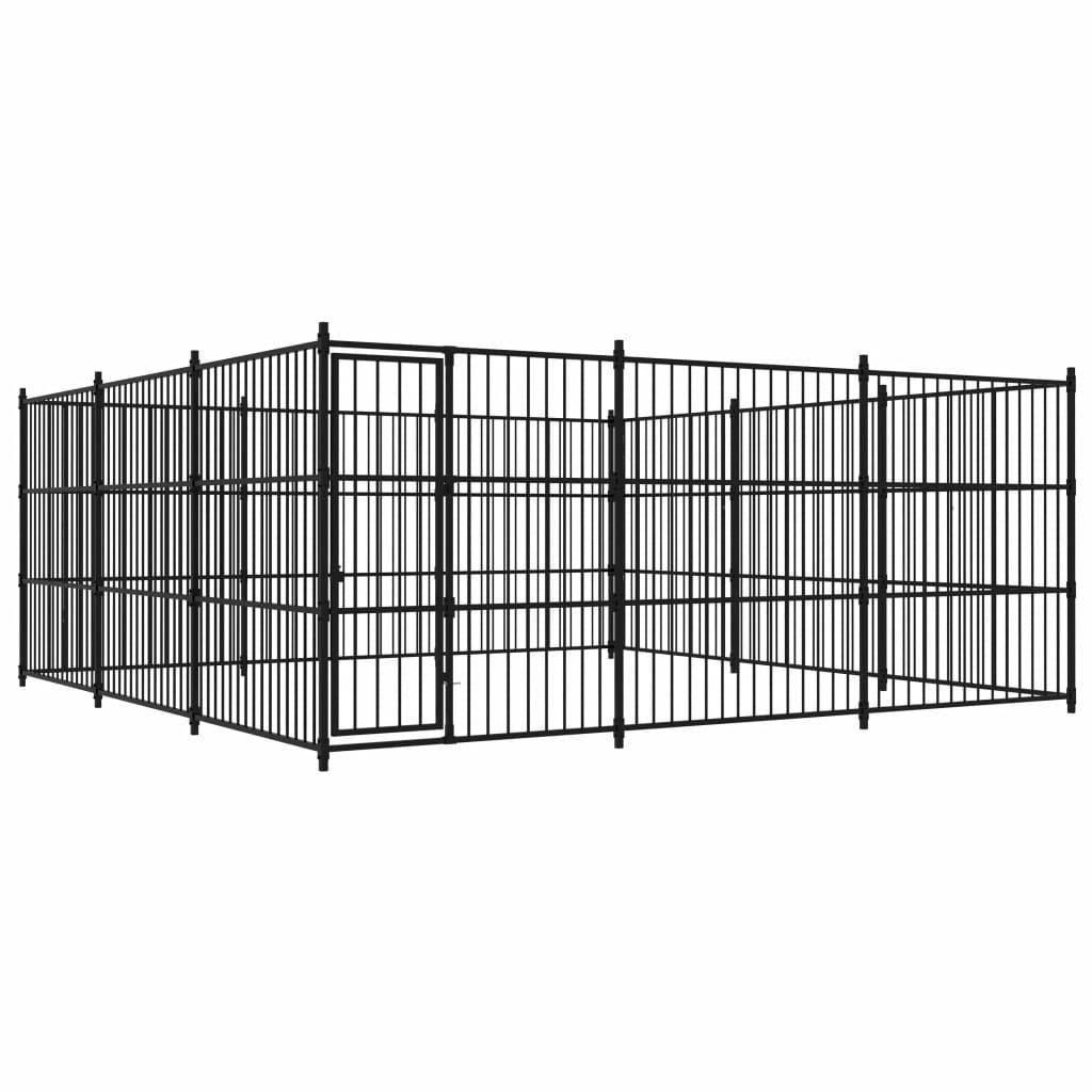 Helloshop26 - Chenil extérieur cage enclos parc animaux chien d'extérieur pour chiens 450 x 450 x 185 cm - Image 1