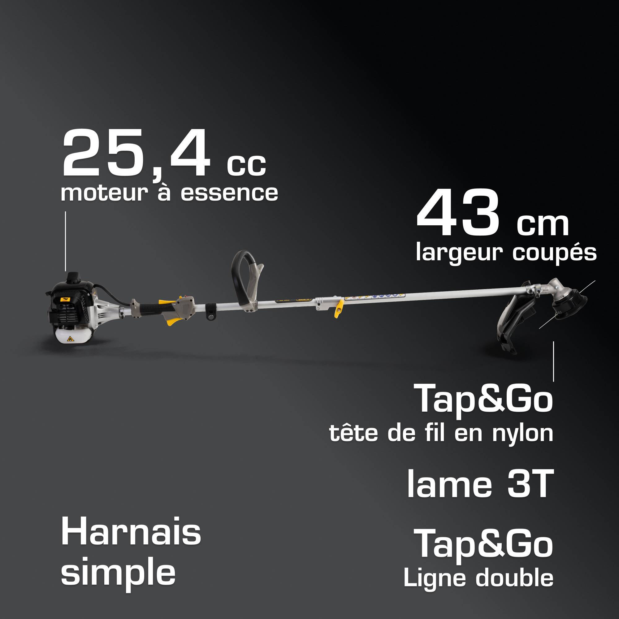 Alpina - Débroussailleuse ABR 26 J, 25,4 cm³, tête à deux lignes, harnais inclus - Alpina - Image 6