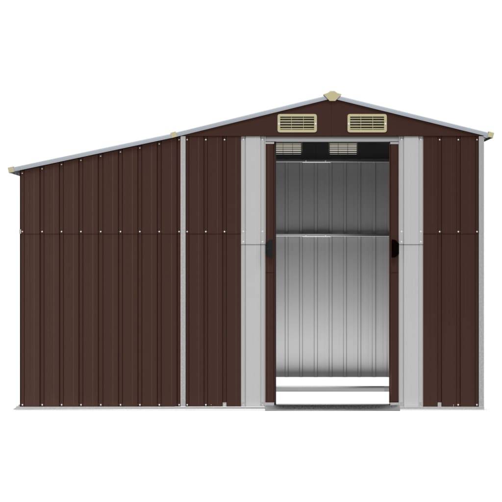 Vidaxl - Abri de jardin marron 277x192,5x179 cm Métal galvanisé vidaXL 3188295 - Image 6