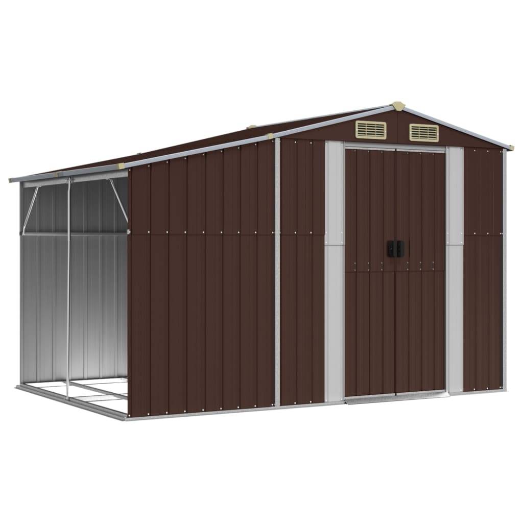 Vidaxl - Abri de jardin marron 277x192,5x179 cm Métal galvanisé vidaXL 3188295 - Image 2