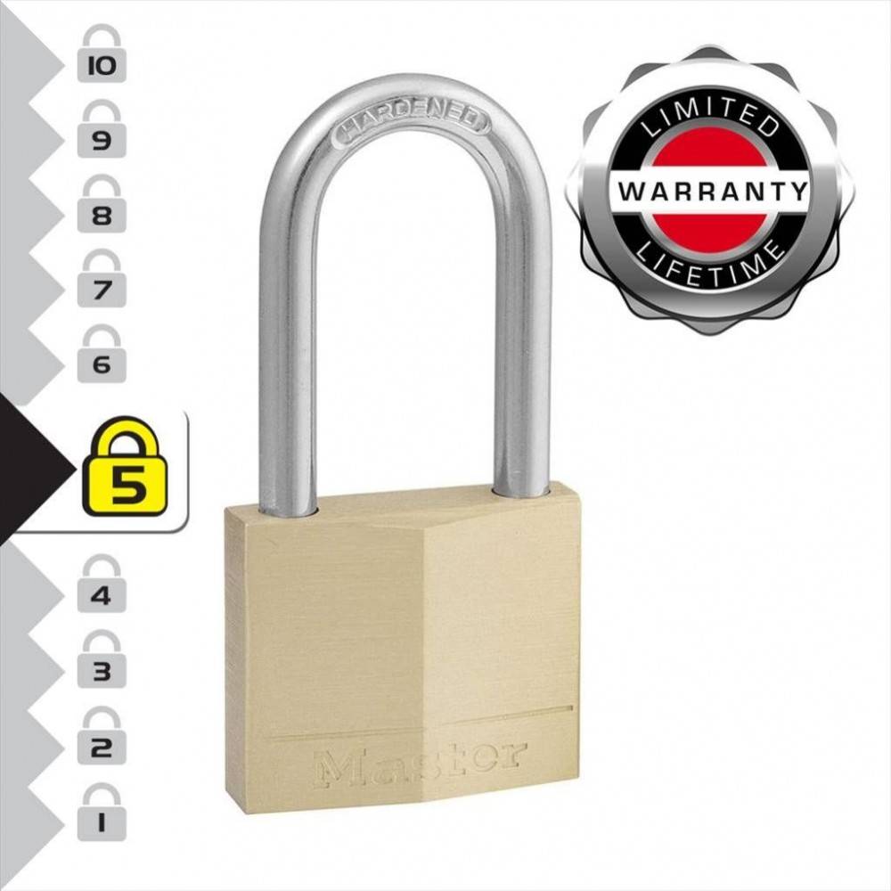 Master Lock - Cadenas à clé MASTER LOCK laiton, l.40 mm - Image 3