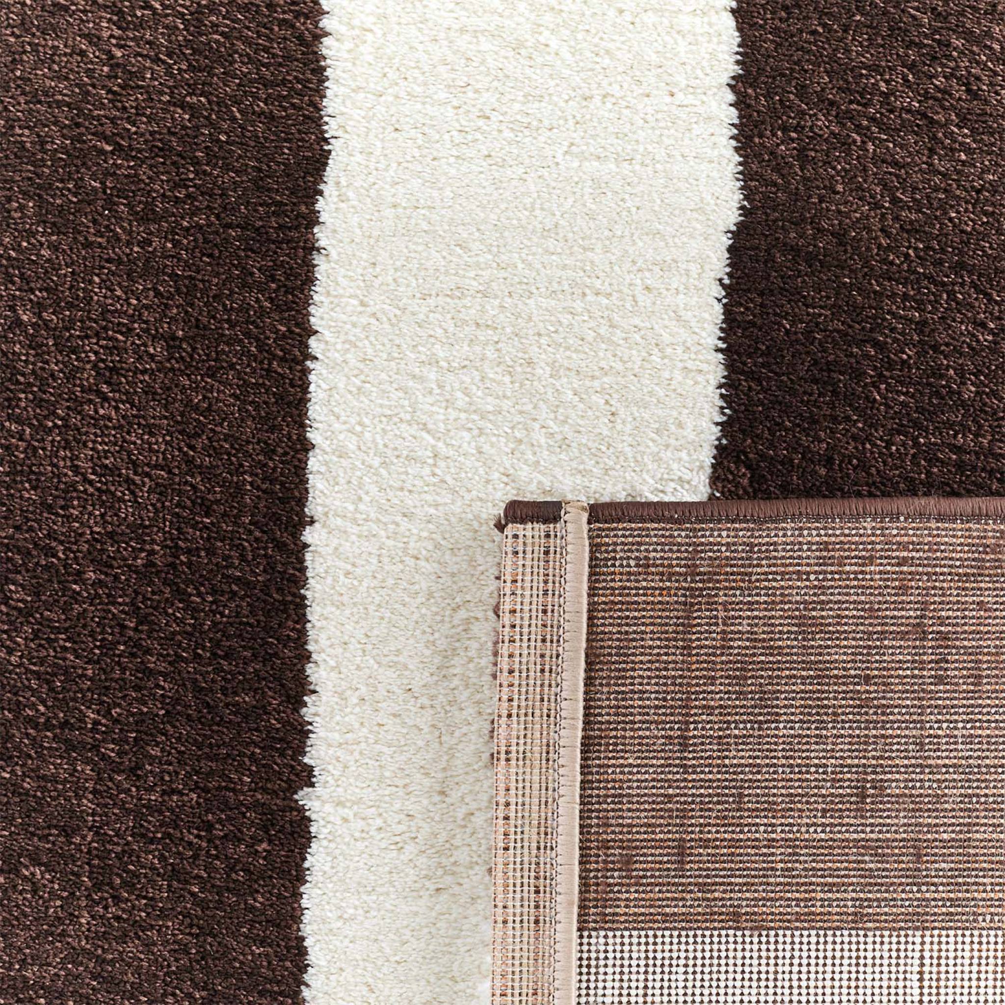 Tapis intérieur rayures marron et blanc 200x280cm - Pablo | sweeek - Image 6
