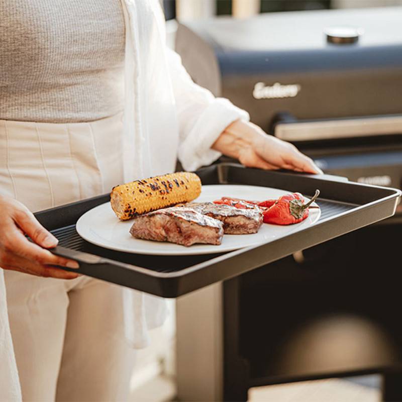 Barbecue électrique Eflavour Pro Turbo - ENDERS - Grill Électrique 3 kW - 2 zones dont Turbo Zone - Switch Grid - 50 x 39 cm, Noir - Image 8