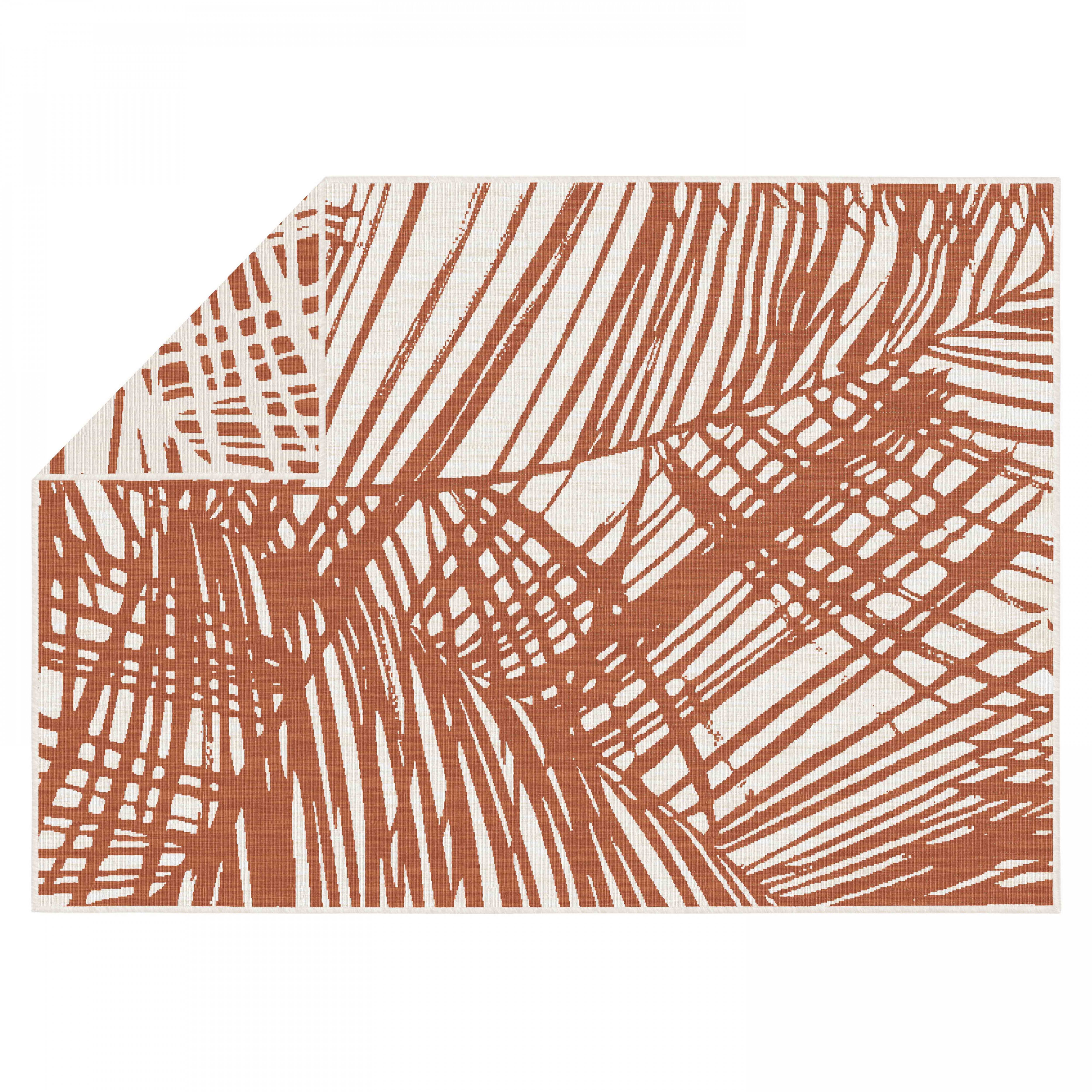 Oviala - Tapis d'extérieur en polypropylène 120 x 170 cm terracotta Palmio - Oviala - Image 4