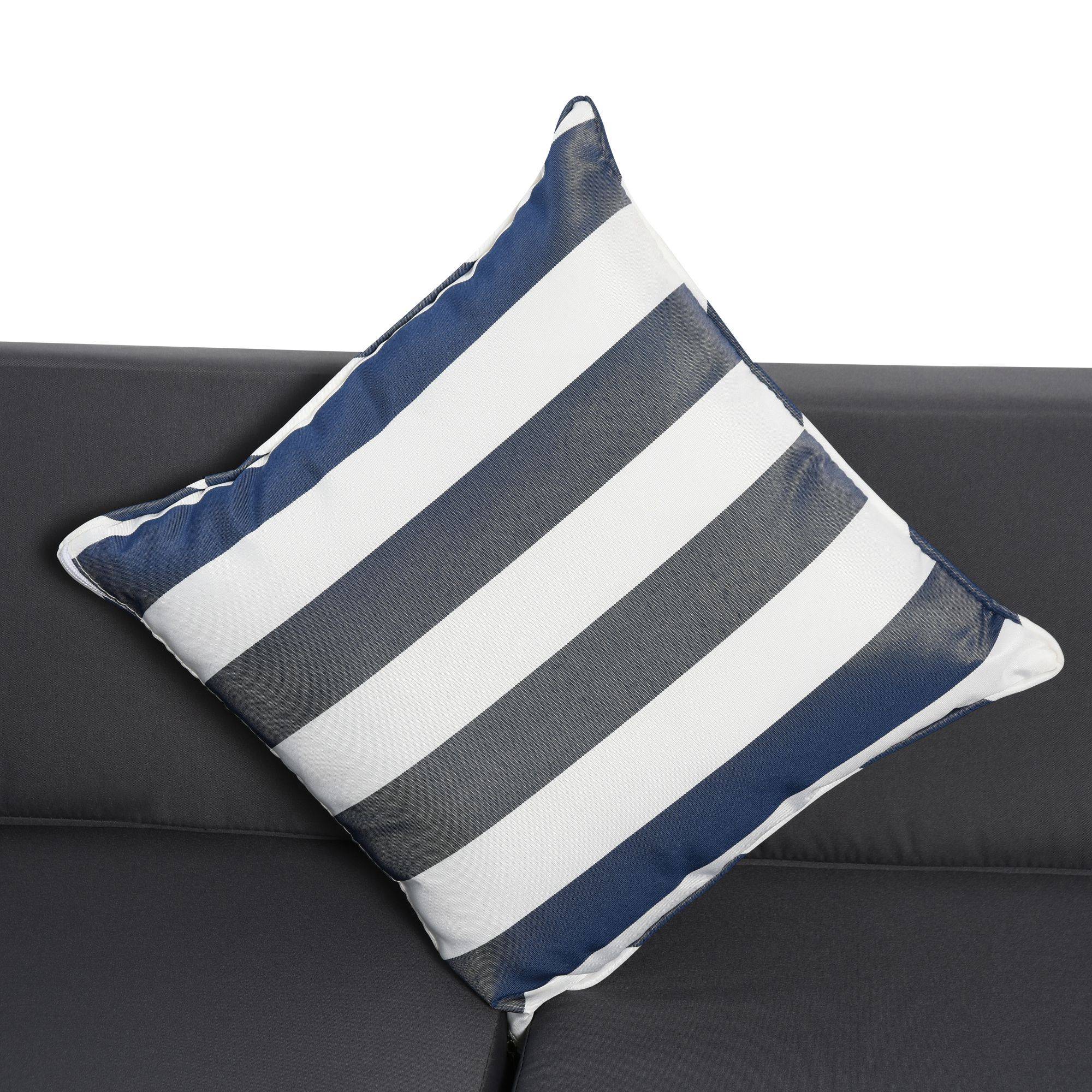 Outsunny - Ensemble salon de jardin 4 places 5 pièces coussins zippés déhoussables polyester résine tressée gris - Outsunny - Image 8