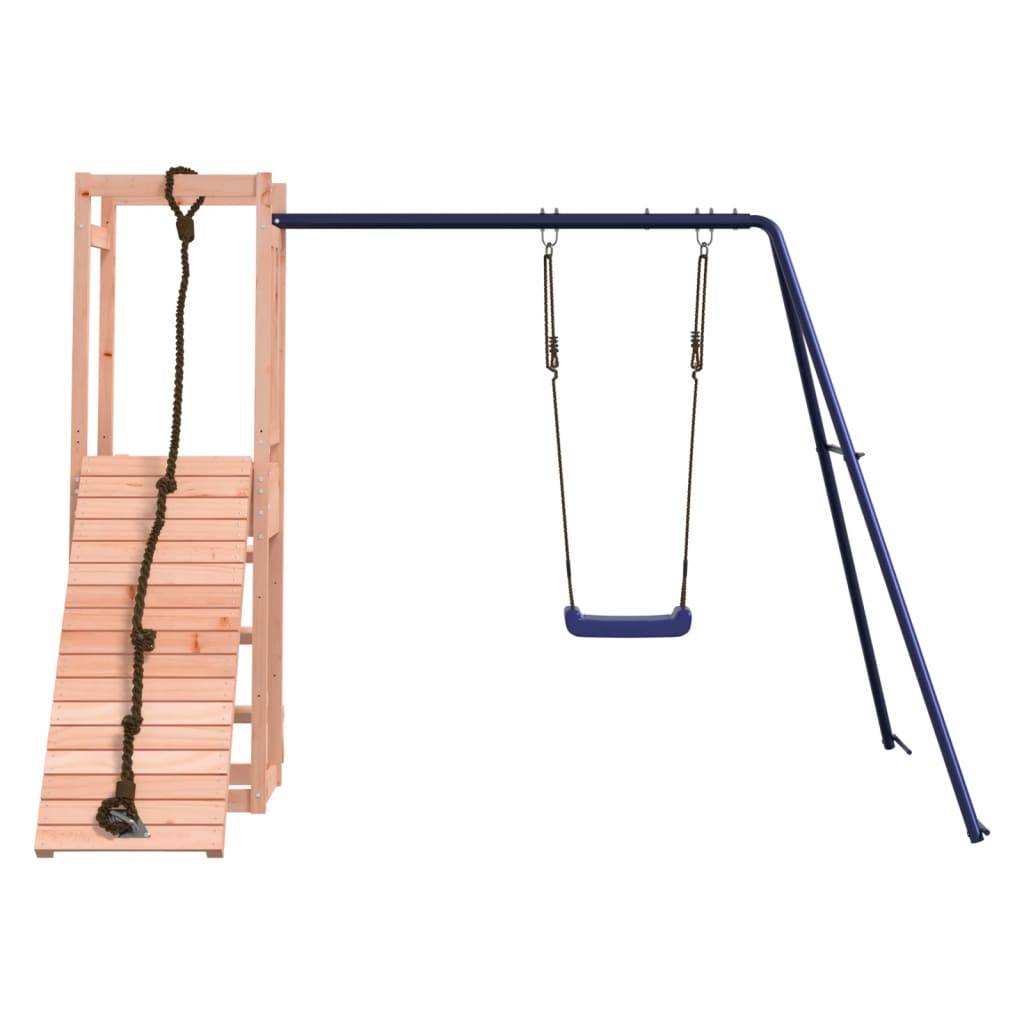 Helloshop26 - Aire de jeux d'extérieur balançoires toboggan portiques robuste jeux jardin 232 x 184 x 169 cm bois massif de douglas - Image 2