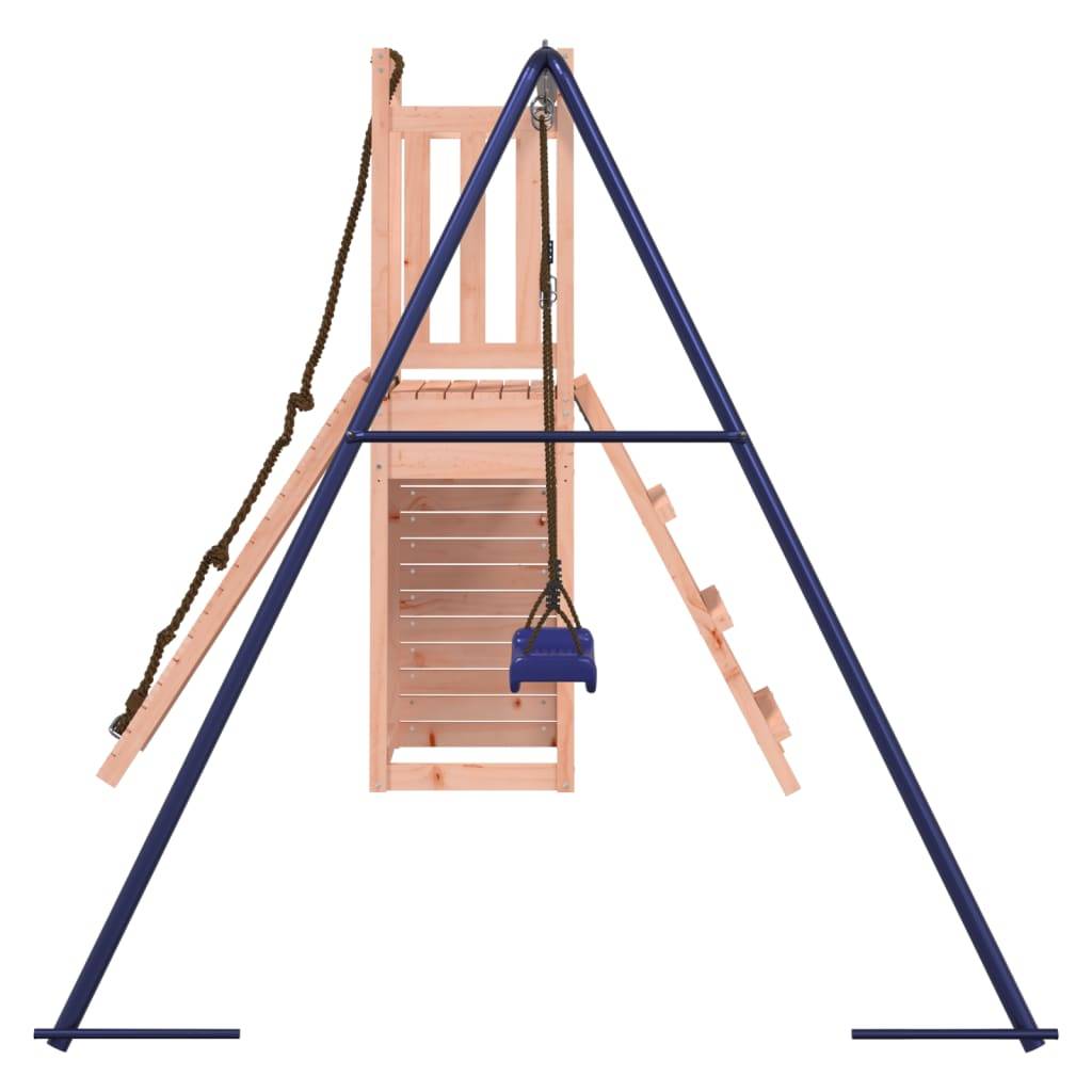 Helloshop26 - Aire de jeux d'extérieur balançoires toboggan portiques robuste jeux jardin 232 x 184 x 169 cm bois massif de douglas - Image 4